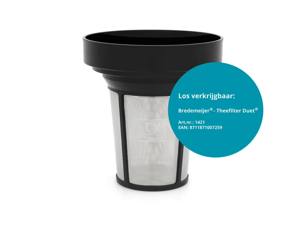 Bredemeijer Duet Design Boston Tetera, Metal, Blanco, 1100ml