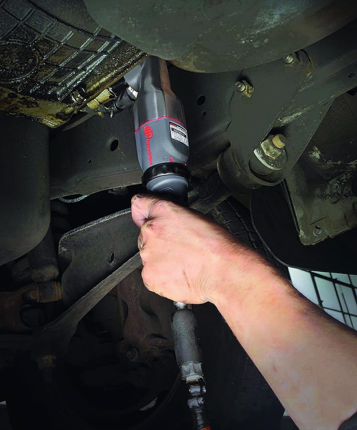 Ingersoll-Rand Llave de Carraca Neumática 2025MAX, 1/2" Llave Carraca de Aire Comprimodo, Ángulo Recto, 224 Nm y 7100 rpm