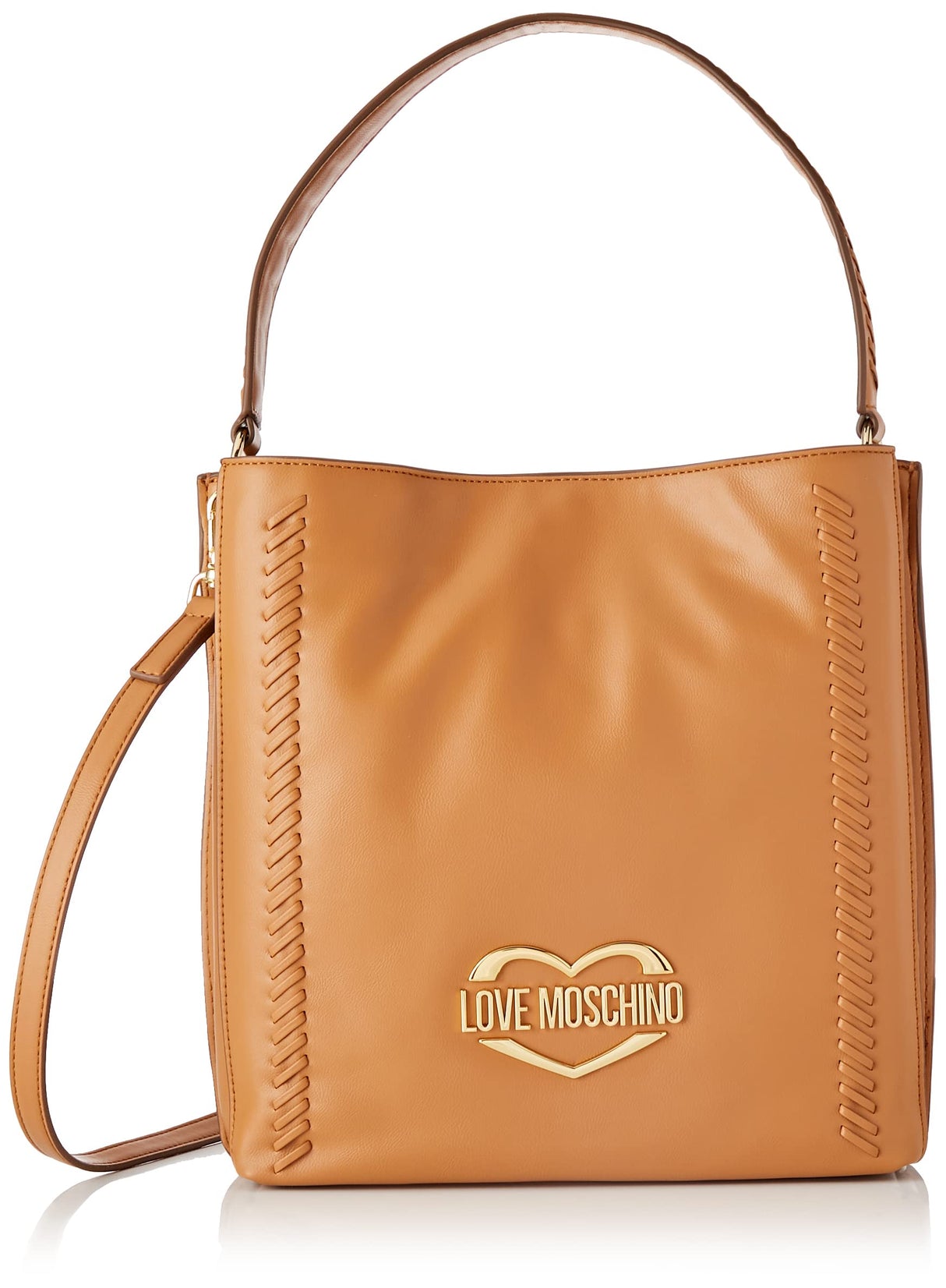 Love Moschino JC4052PP1GLD1, Bandolera Mujer, Camel, Talla única