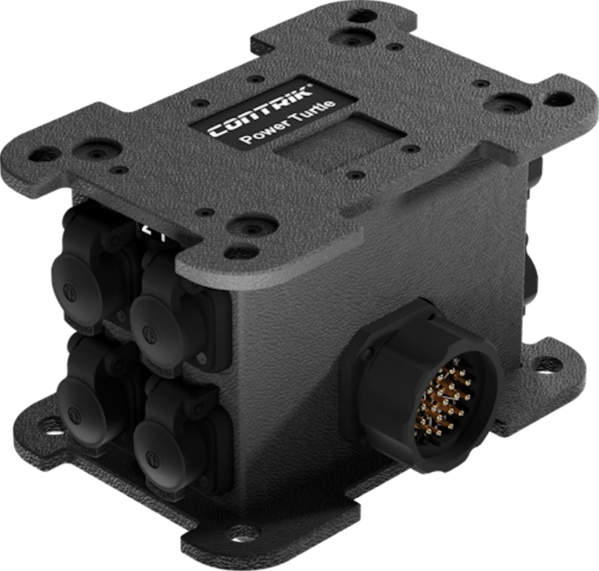 Power Turtle Multicore Box para distribución eléctrica compacta, extremadamente robusta que permite una reducción significativa del volumen
