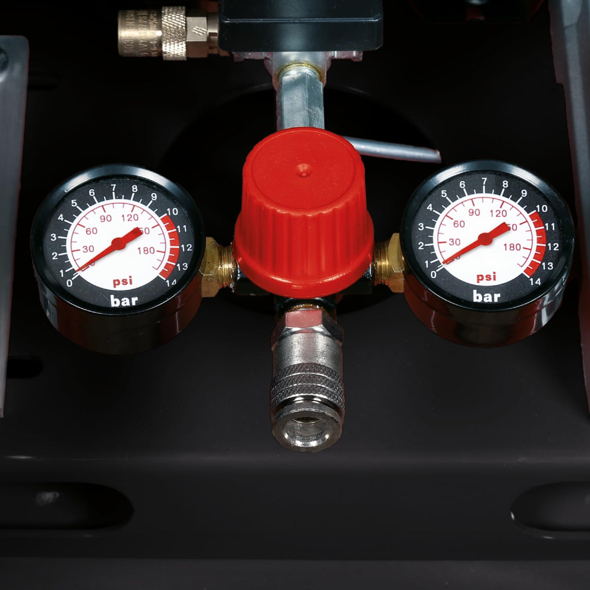 Einhell Compresor TE-AC 430/50/10 (3000 W, máx. 10 bar, depósito 50 L, potencia de aspiración 430 l/min, velocidad de motor 2850 rpm, reductor de presión, manómetro, acoplamiento rápido)