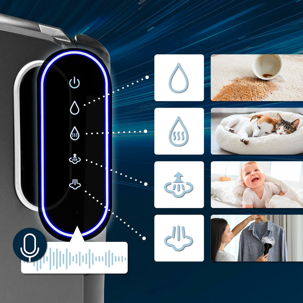 CLEANmaxx Limpiador de alfombras y tapicería Pro Steam | Spot Cleaner & Easymaxx limpiador de alfombras | Aspirador húmedo y limpiador para aspiradora de lavado para sofá, coche, alfombra, tapicería