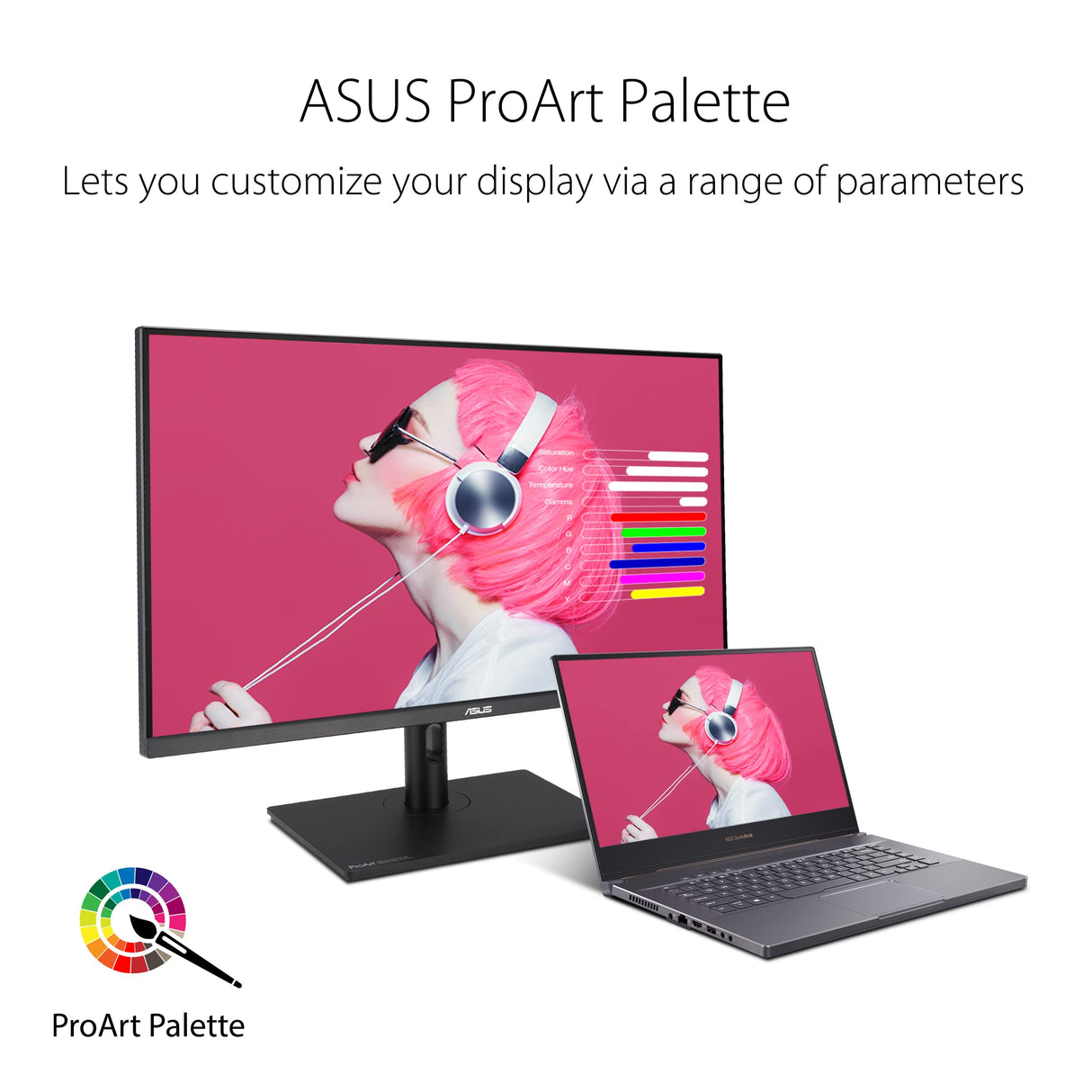 Asus ProArt Display PA328QV - Monitor Profesional (31,5 Pulgadas, IPS, WQHD (2560 x 1440), 100% sRGB, 100% Rec.709, Precisión de Color ΔE < 2, Calman Verified, Peana ergonómica) Negro