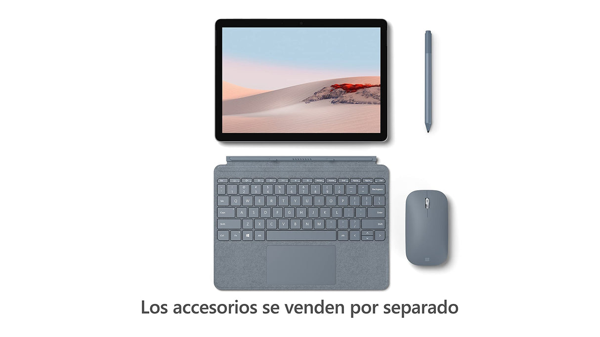 Microsoft Surface Go 2 - Portátil 2 en 1 de 10.5 pulgadas Full HD, Wifi, Intel Pentium Gold 4425Y, 8 GB RAM, 128 GB SSD, Windows 10 Home Platino
