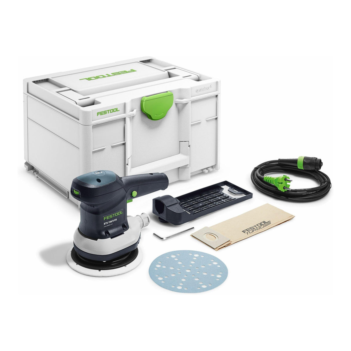 Festool 576080 Lijadora excéntrica ETS 150/5 EQ-Plus, Negro