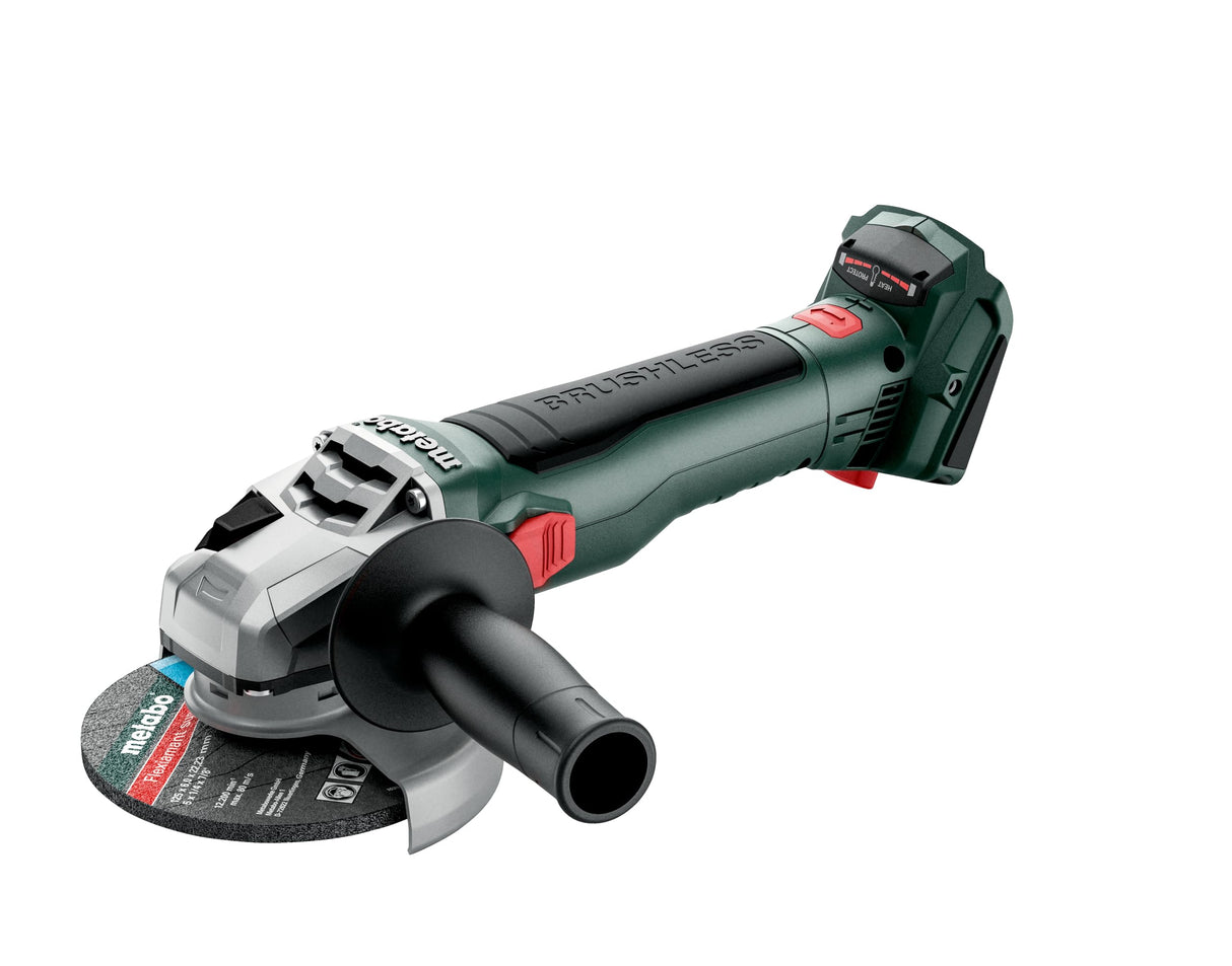 Metabo Amoladora Angular a Batería W 18 LT BL 11-125 con Motor sin Escobillas y Protección Electrónica