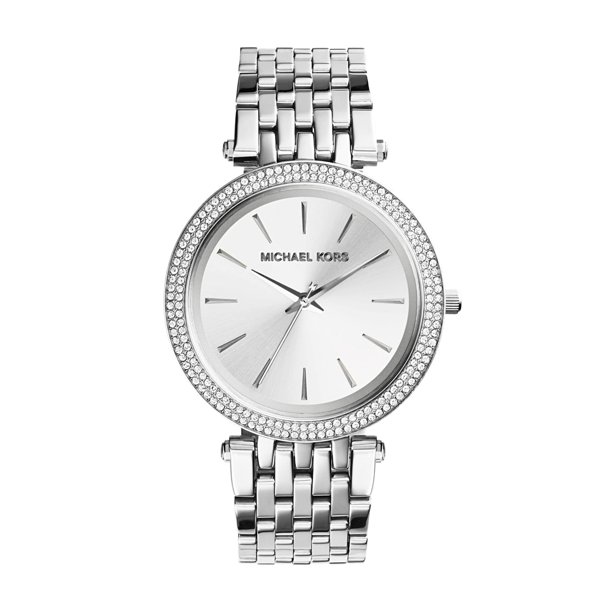 Michael Kors - Reloj Darci analógico de Cuarzo con Correa de Acero Inoxidable en Tono Plateado para Mujer MK3190