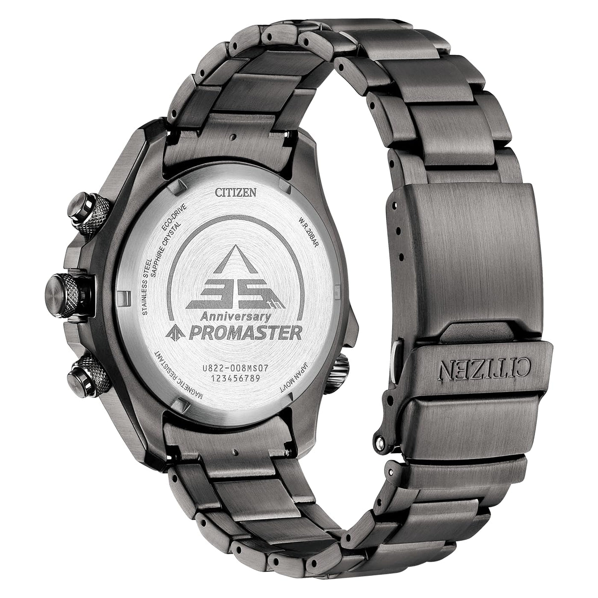 Citizen Reloj Análogico-Digital para Hombre de Eco-Drive con Correa en Acero Inoxidable JV1008-63E