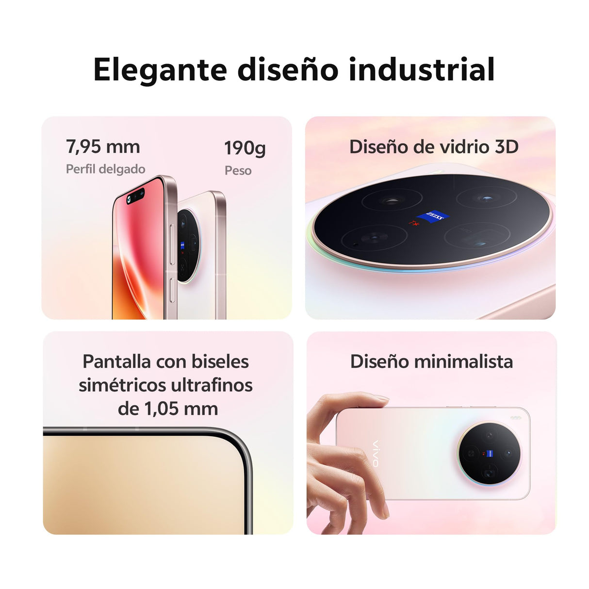 Vivo X300 5G Móvil, Cámara 200MP ZEISS, 16GB + 512GB, Pantalla 6,31" AMOLED, MediaTek Dimensity 9500, Smartphone Android 16 con 4 Años de Garantía
