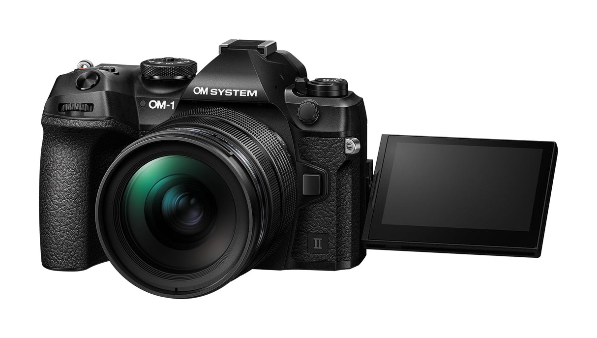 OM SYSTEM OM-1 Mark II Cámara Micro Cuatro Tercios con M.Zuiko Digital 12-40mm f2.8 Pro II, Sensor apilado de 20 MP BSI, Estabilización de Imagen de 5 Ejes, Negra