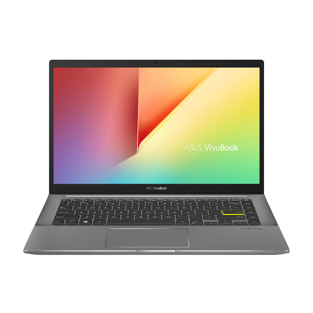ASUS VivoBook S14 S433EA-EB023 - Ordenador portátil 14" Full HD (Intel Core i5-1135G7, 8GB RAM, 512GB SSD, Intel Iris Xe Graphics, Sin Sistema Operativo) Negro Indie - Teclado QWERTY español