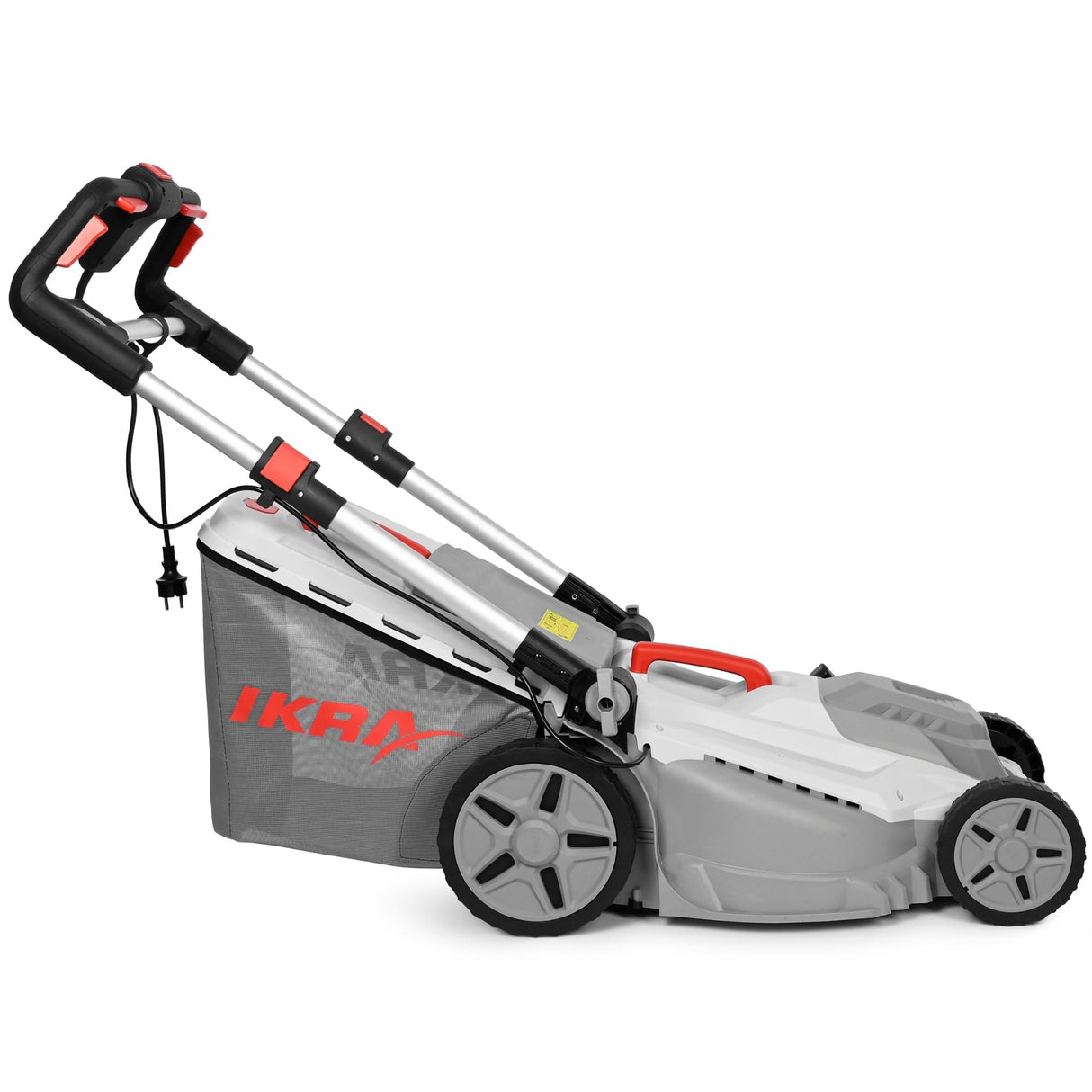 IKRA cortacésped eléctrico IERM 2043 T, 2000W, 5 posiciones de ajuste de altura de corte 30-75mm, ancho de corte 43cm