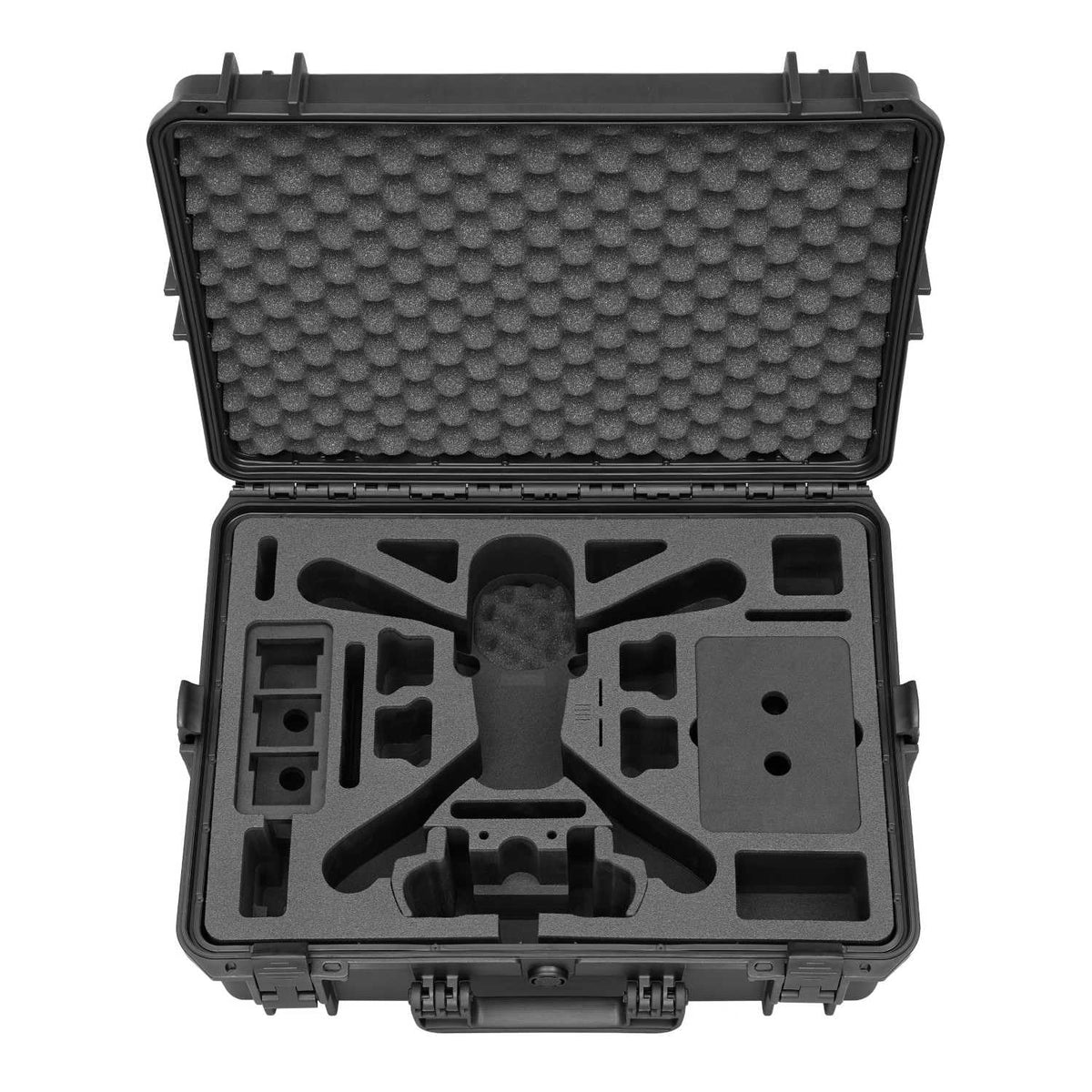 TOMcase Maleta para Drones Ready to Fly para dji Mavic 3 / Pro/Classic, Mando a Distancia estándar o dji RC/RC Pro, Carga de baterías en la Caja, Maleta Impermeable - Made in Germany (RTF)