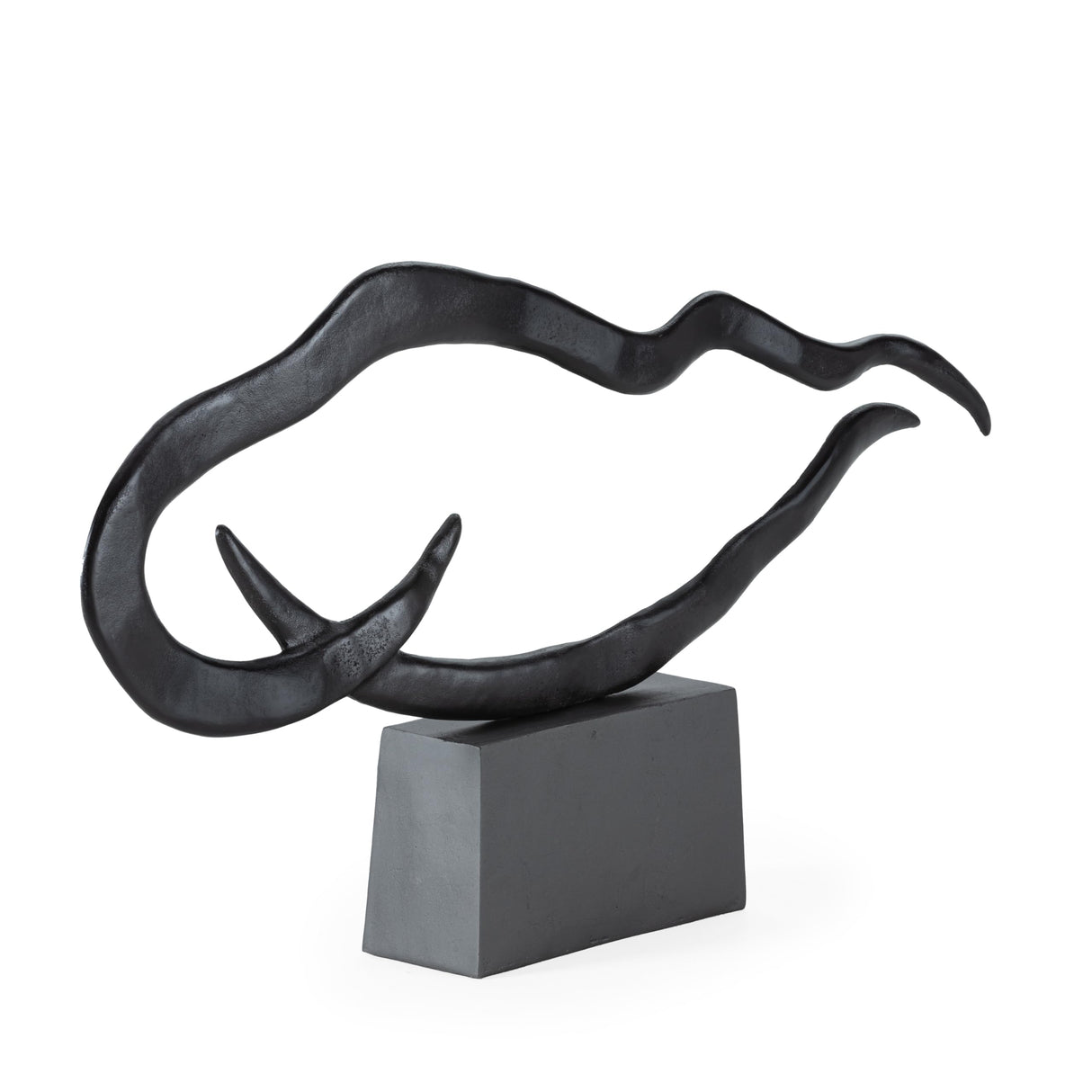 ESCULTURA 118X13X65 METAL BRONCE NEGRUZCO/PLOMO ENVEJECIDO