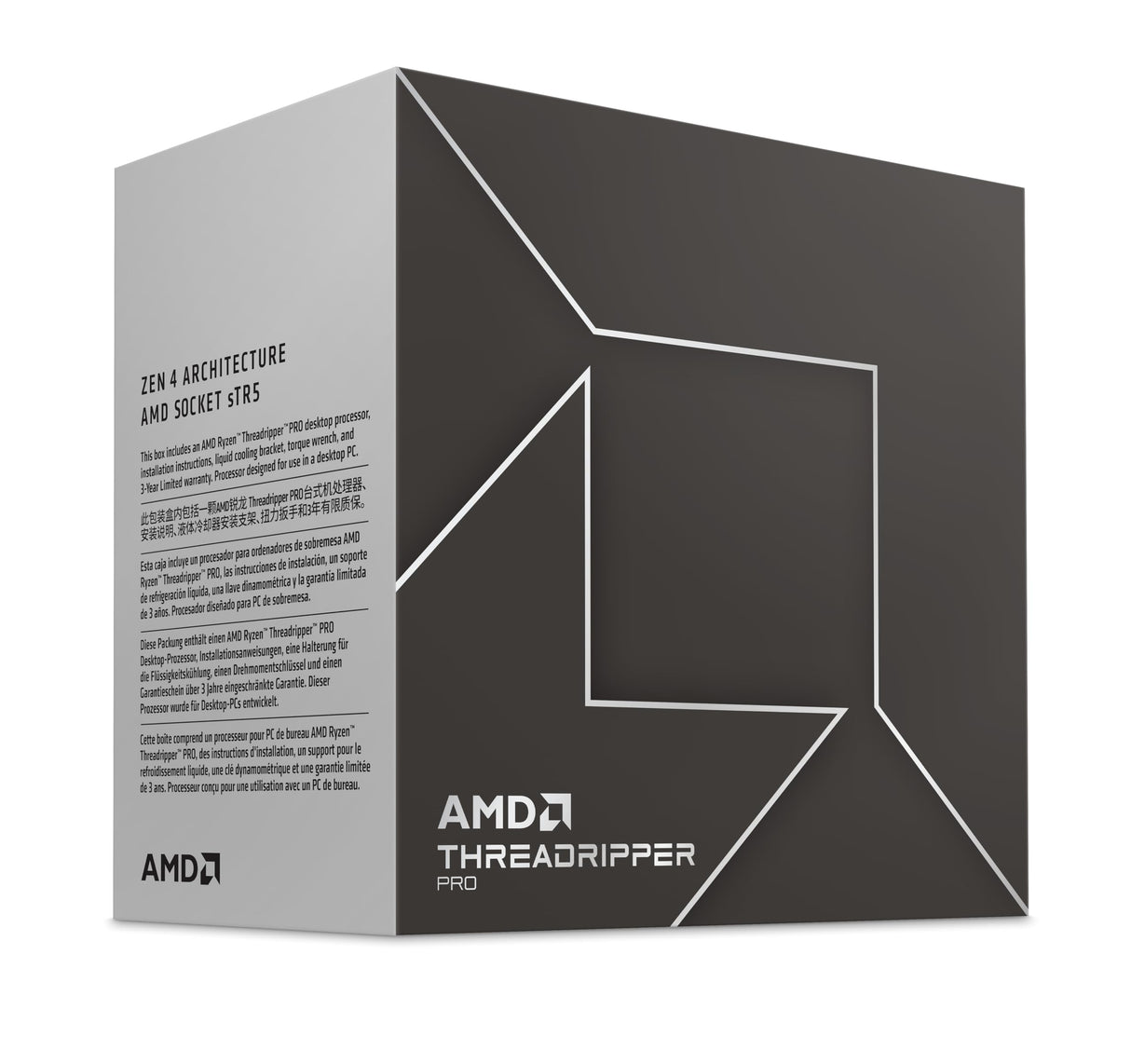 AMD Ryzen Threadripper Pro 7975WX Procesador (32 núcleos/64 Threads, 350W TDP, Socket SP6, 160MB Caché, Reloj de Aumento máx. hasta 5.3Ghz, sin Ventilador)