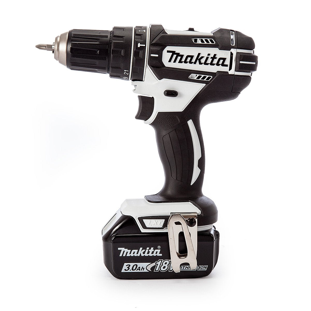 Makita DHP482RFWJ - Kit Makpac de taladro LXT Combi 18V 2x3.0 Ah, ion de litio