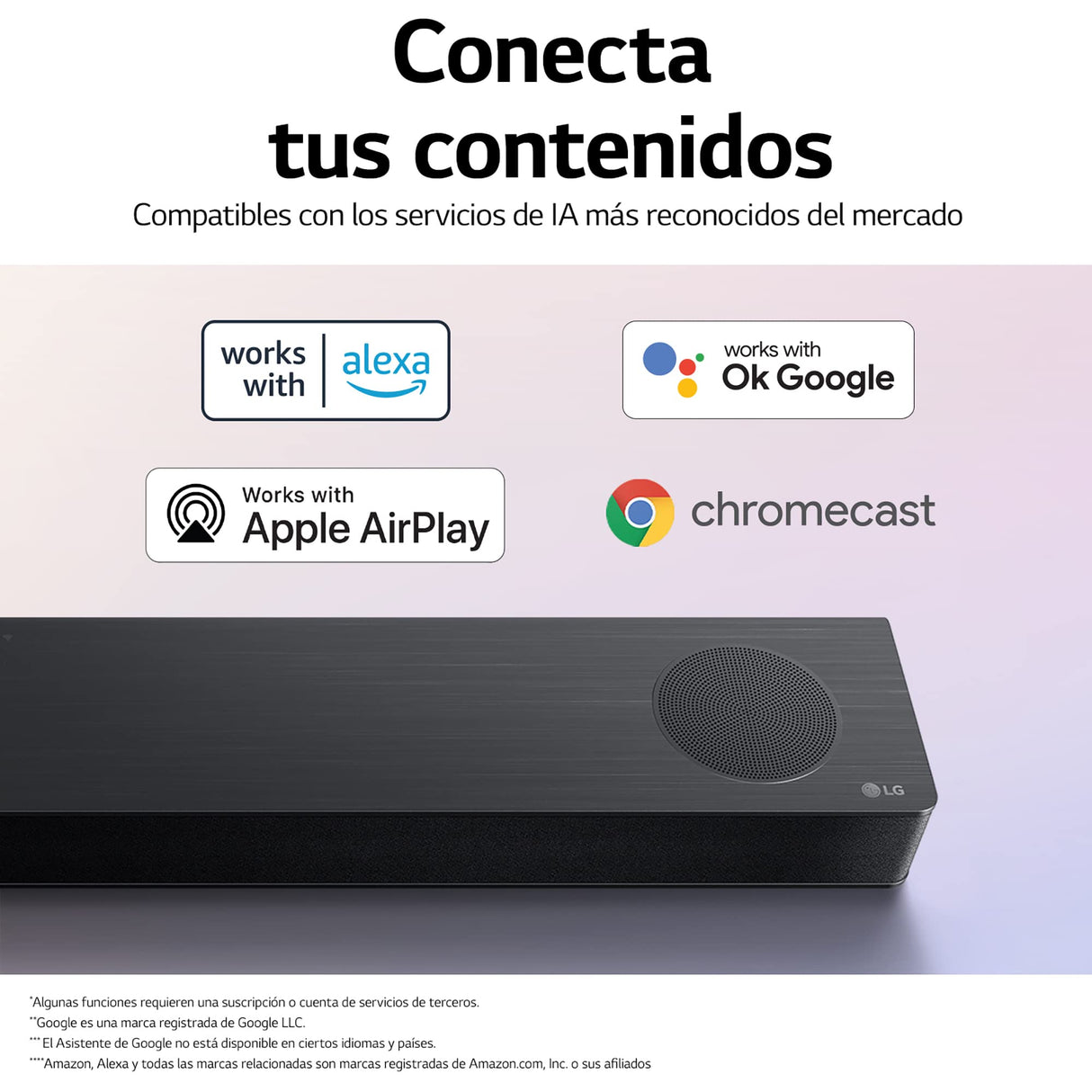 LG S80QY - Barra de Sonido Inteligente, 480W, 3.1.3 Canales con Triple Altavoz Atmos Vertical, Compatible con Altavoces Traseros SPQ8-S, Sonido Envolvente Dolby Atmos, dst:X e IMAX, Color Negro
