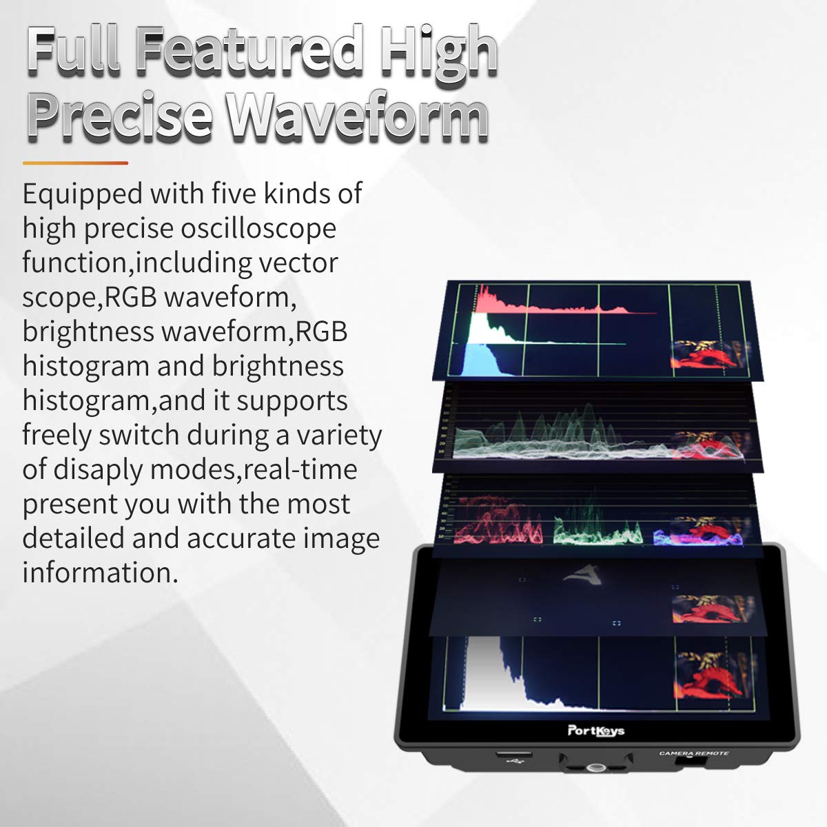 Portkeys BM5 III 5.5" Touch Screen Monitor 2200 Nits with 3D Luts