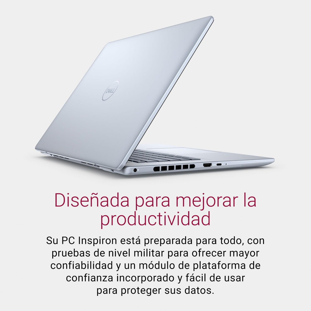 Dell Inspiron 16 Plus (7640) Ordenador Portátil de 16" 2.5K, Intel Core Ultra 7 Series 1, 16 GB de RAM, 1 TB SSD, NVIDIA GeForce RTX 4060, Windows 11 Home, Teclado Retroiluminado en Español, Ice Blue