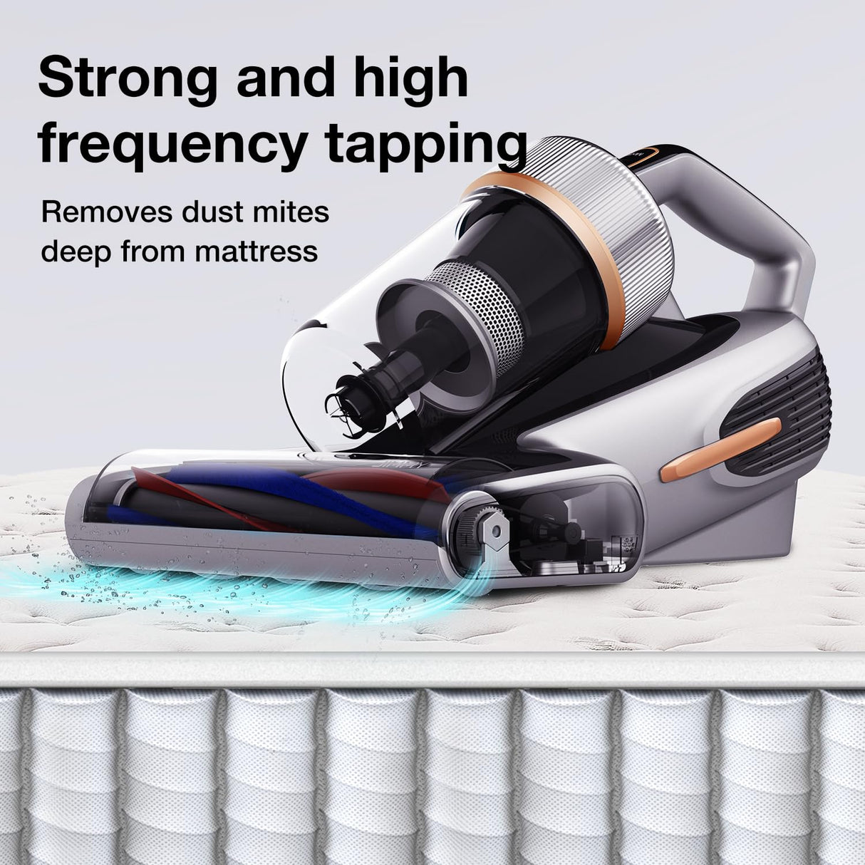 Jimmy BX7 Pro Aspirador Anti-ácaros 700W, Aspirador de mão con Esterilização UV Lamp e Ultra-sónica, Sensor Inteligente de Sujidade, para Colchões, Cama e Sofás