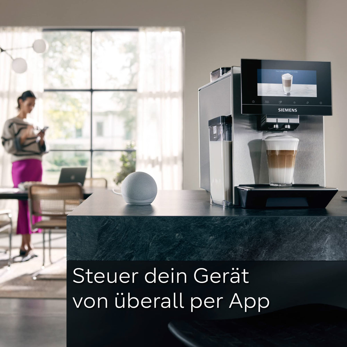 SIEMENS TQ907D03 Cafetera 1500, Plata, 47 x 31,5 x 39,2 cm