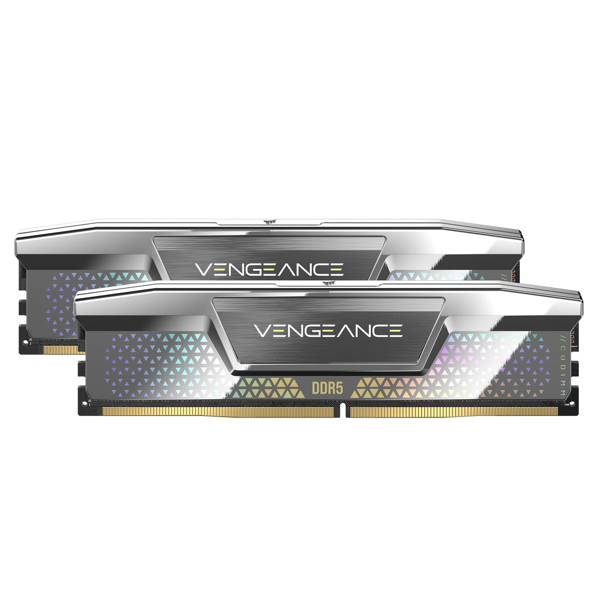 CORSAIR Vengeance DDR5 CUDIMM 48GB (2 x 24GB) DDR5 8000MHz CL38-50-50-128 1.40V Intel XMP Memoria de Ordenador de Sobremesa – Plata (CMKC48GX5M2X8000C38)