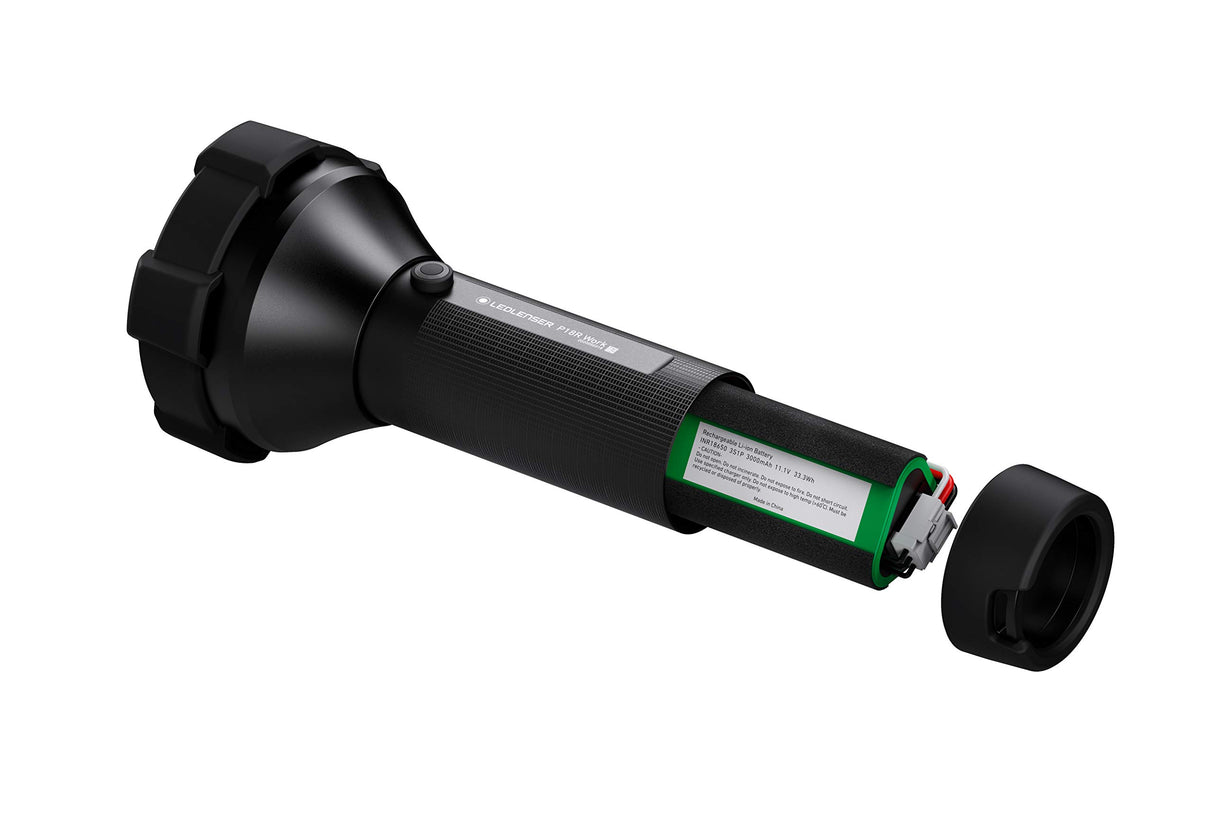 Ledlenser P18R Work | 2020 | Linterna LED Recargable, Súper Brillante 4500 lm, alcance de 720m, Potente Reflector, SOS, Estroboscópica, 70h de autonomía, IP54, Obra, Camping, Senderismo