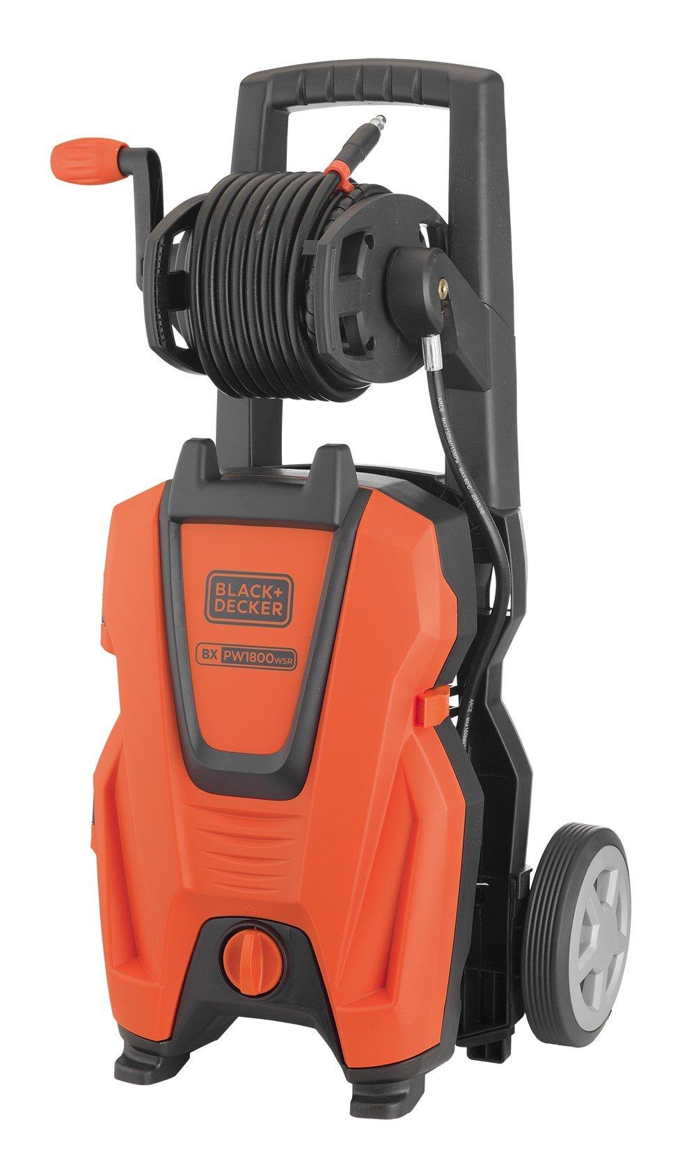 Black+Decker 14626 PW1800WSR - Lavadora de Alta presión, 1800 W, 240 V, Naranja/Negra