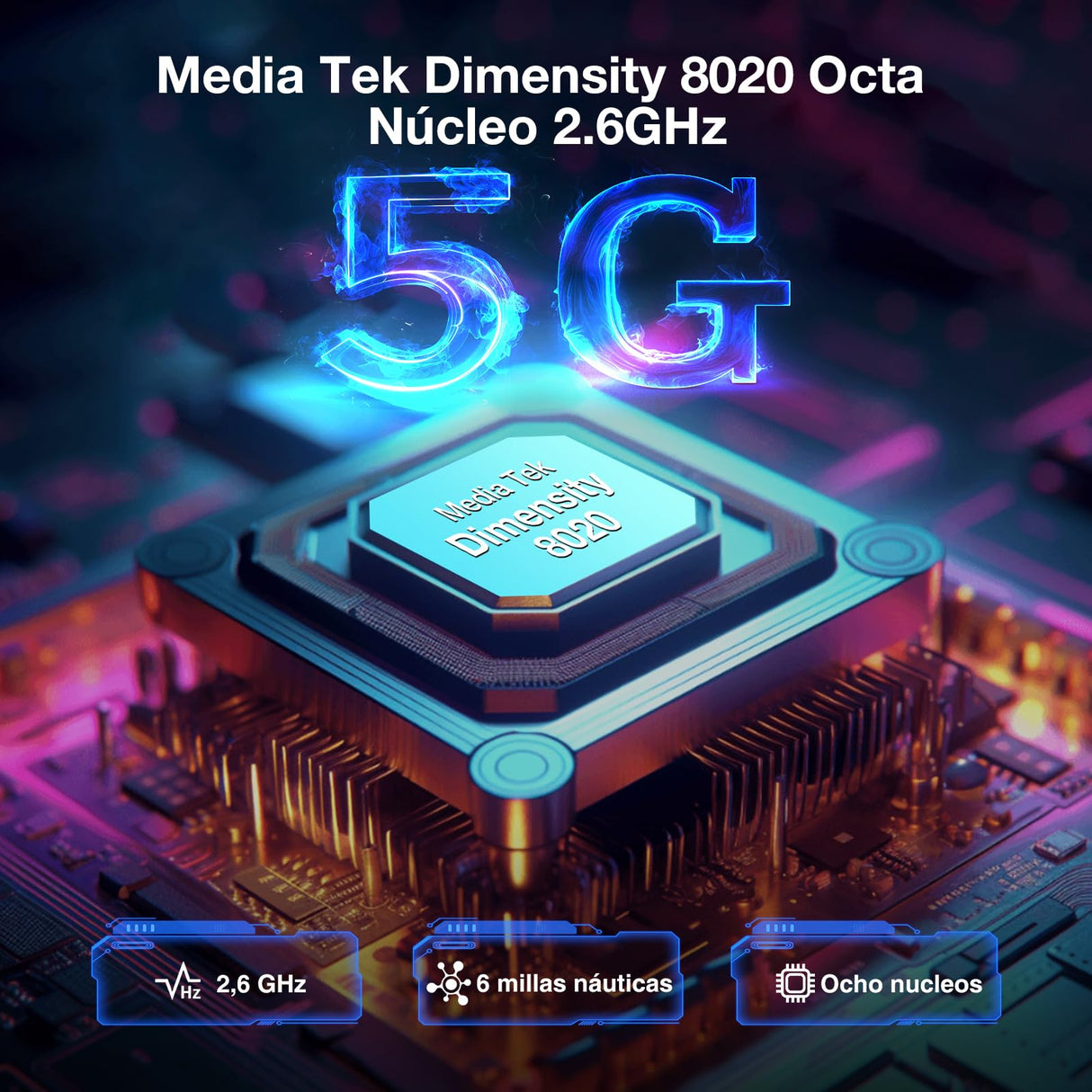 DOOGEE DK10 5G Movil Resistente 32GB + 512GB, Dimensity 8020 Teléfono Móvil 2.5K AMOLED 6.67" FHD+ 120Hz, Cámara Cuádruple 64+50MP, 5150mAh Batería con Carga Flash 120W, NFC WiFi6 OTG Huella Lateral