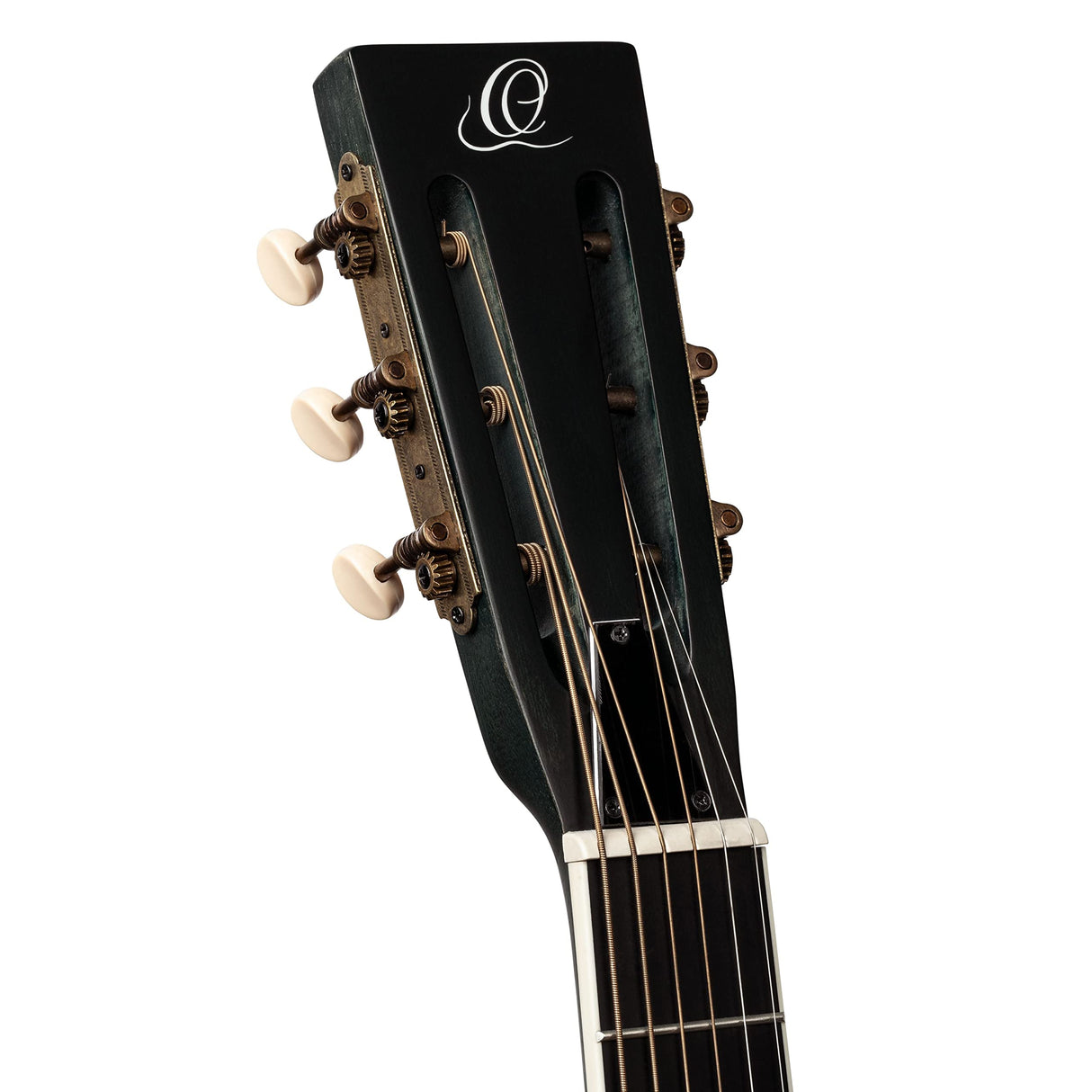 Ortega Guitars Americana Series - Guitarra resonadora vintage – electroacústica con barra de labios – Madera de caoba con acabado satinado desgastado (RRG30E-DD)