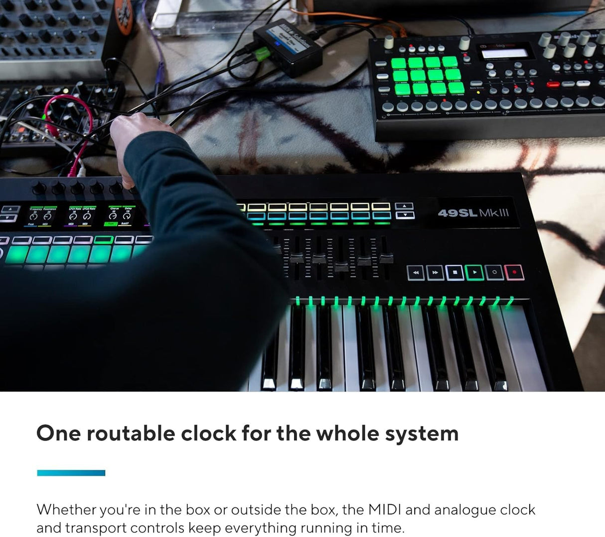 Novation 49SL MkIII: teclado controlador MIDI de 49 teclas y secuenciador con integración DAW