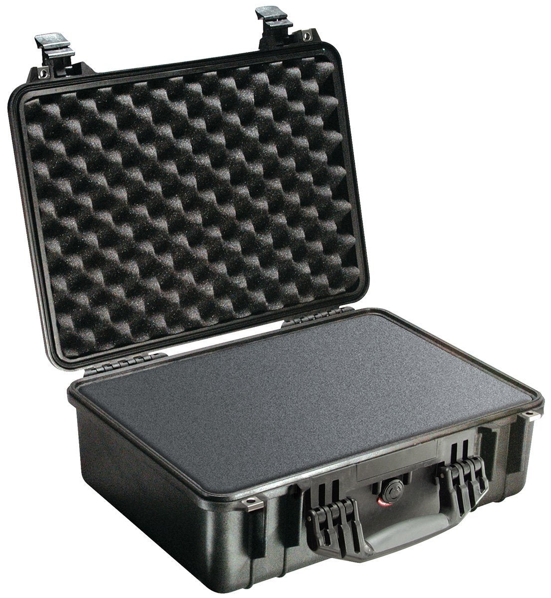 PELI 1520 Maleta rugerizada para el transporte de equipos electrónicos y fotográficos valiosos, IP67 estanca, 24L de capacidad, fabricada en Alemania, con espuma personalizable, color negro