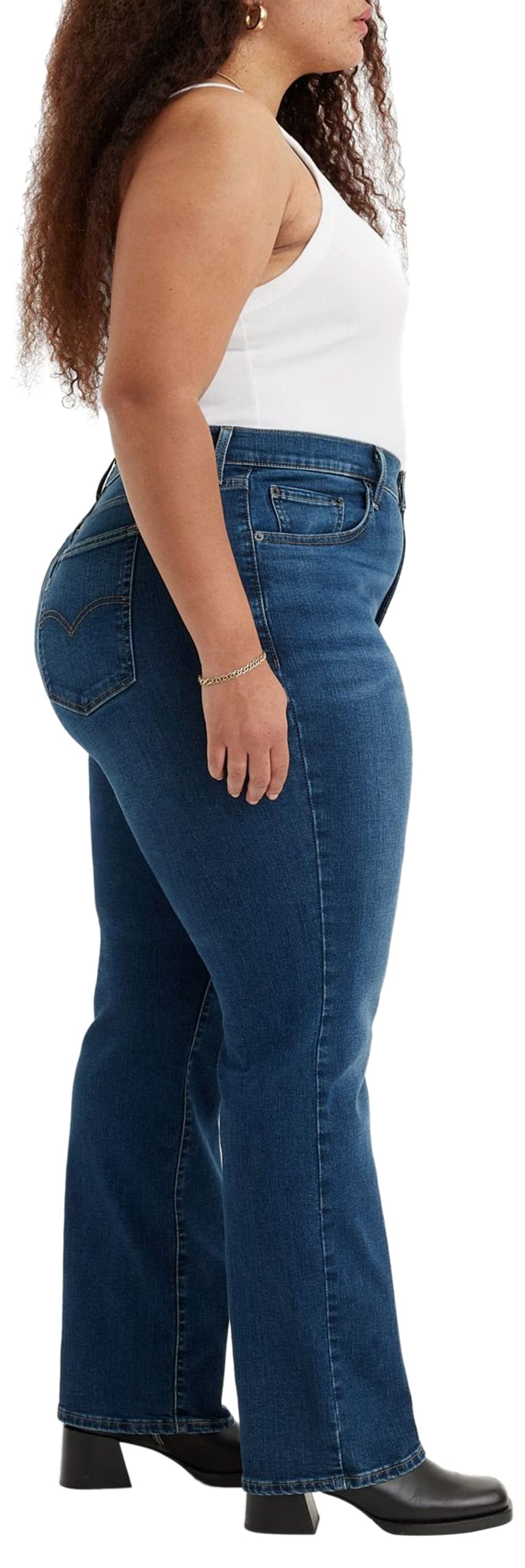 Levi's Plus Size 724 High Rise Straight Vaqueros Mujer, Blue Wave Dark Plus, 20 M