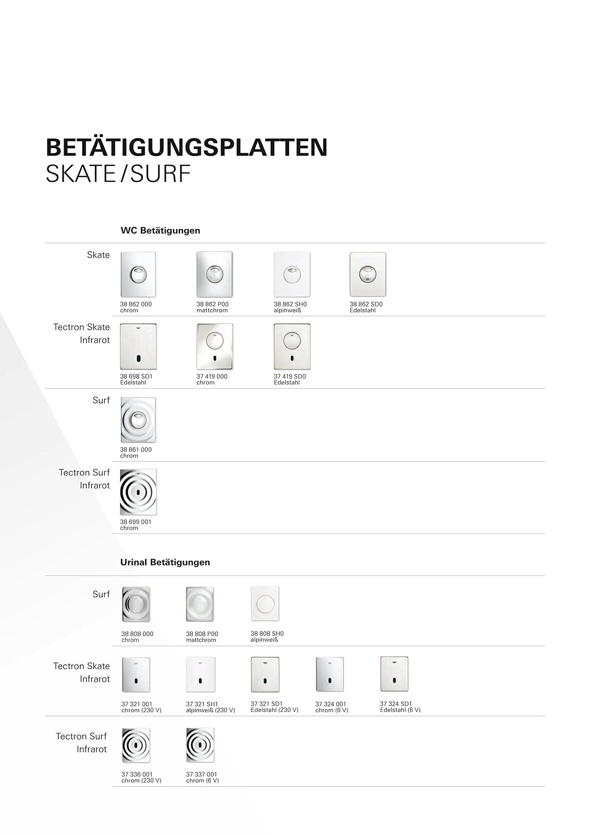 Grohe Tectron Skate escudo electr y manual Ref. 37419000
