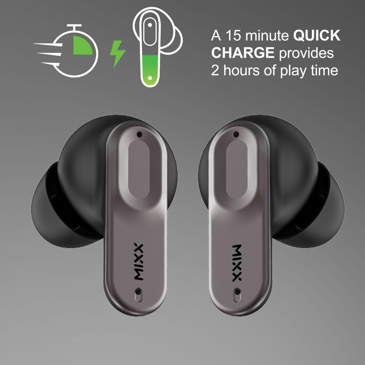 Mixx audio - Auriculares inalámbricos Streambuds Ultra Mini Negro