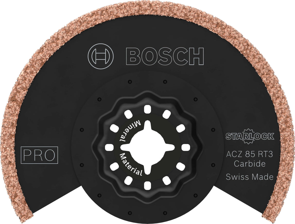 Bosch 10 hojas multimaterial ACZ 85 RT3 para herramientas multifunción (para mortero, hormigón celular, diámetro de 85 mm, herramienta multifunción)