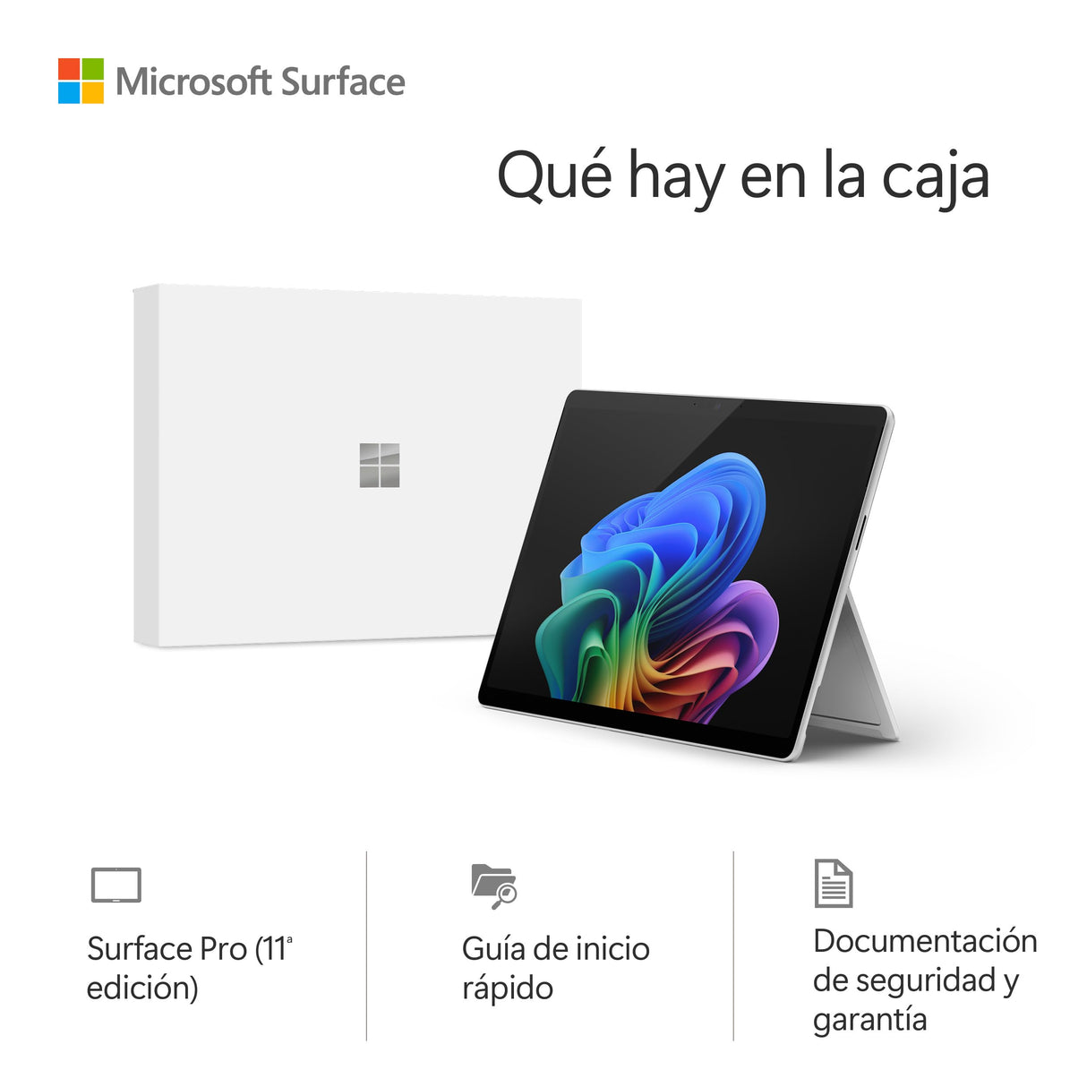 Microsoft Surface Pro (no Incluye el Cargador) | Copilot+ PC | Pantalla táctil 13” | Snapdragon® X Plus | 16GB RAM | 256GB SSD | Último Modelo, 11a edición | Platino