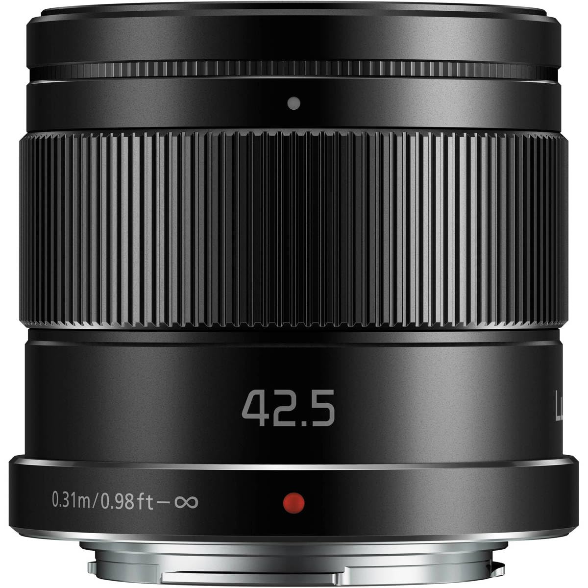 Lente Panasonic LUMIX G, 42.5MM, F1.7 ASPH., MIRRORLESS Micro Cuatro TERCEROS, Power Optical I.S., H-HS043K (EE.UU. Negro)