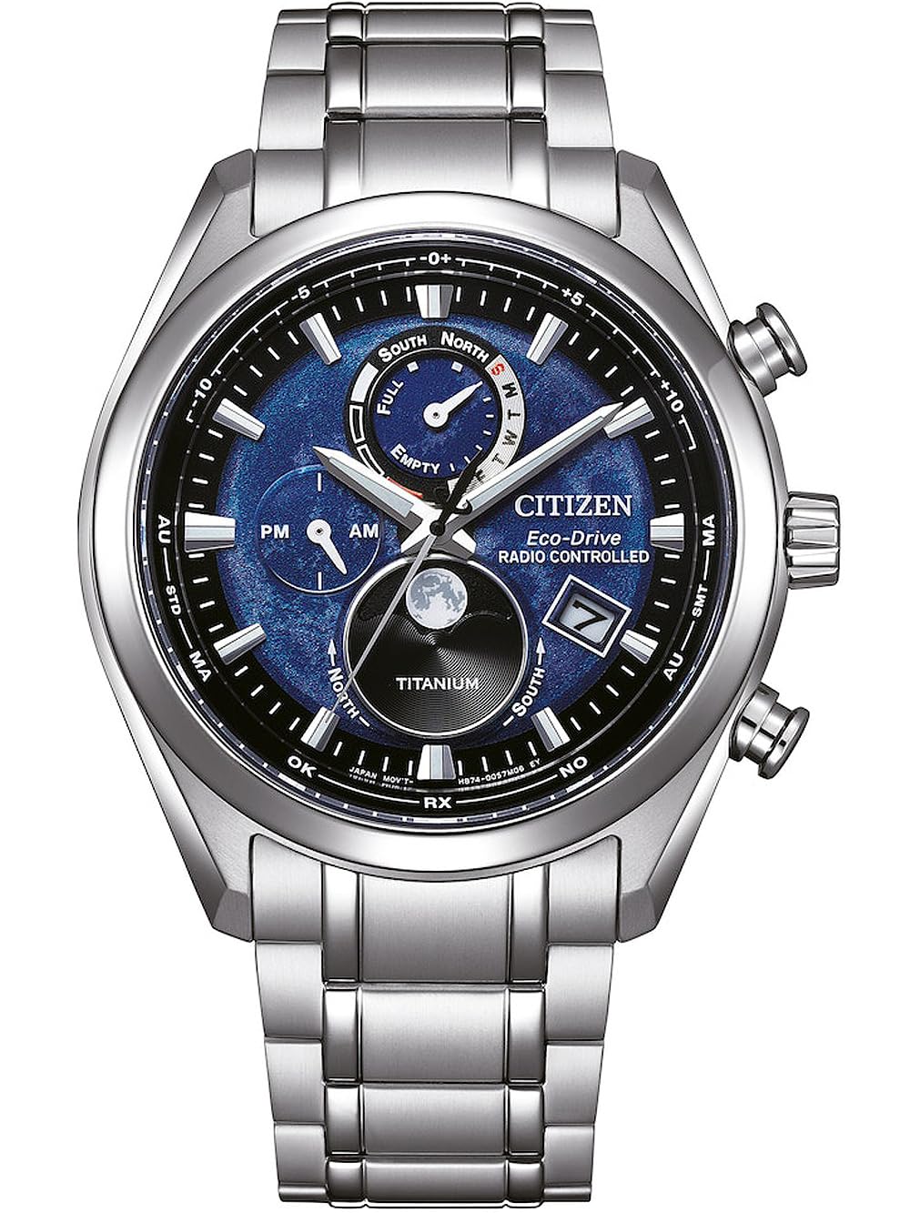 CITIZEN Reloj Multiesfera para Hombres de con Correa en Titanio BY1010-81L