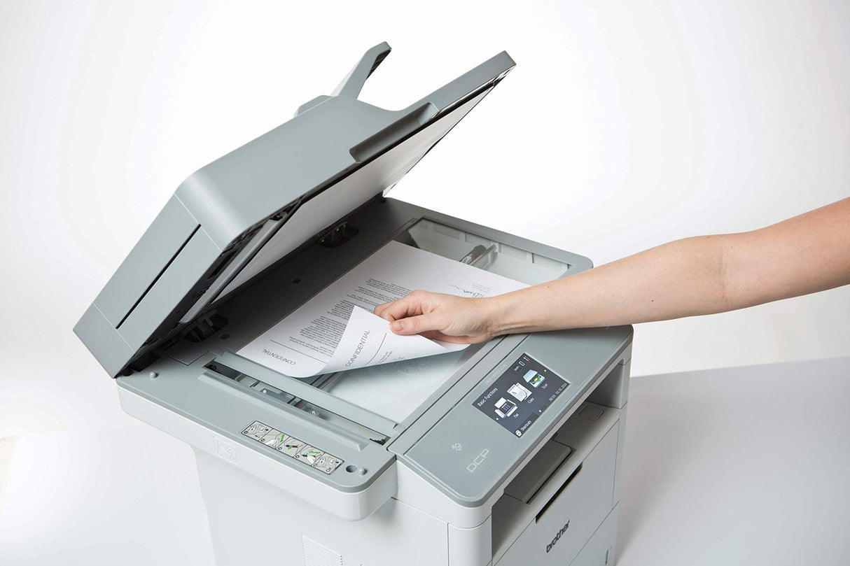 Brother DCP-L6600DW - Impresora multifunción láser Monocromo (Bandeja 520 Hojas, 40 ppm, USB 2.0, WiFi, Memoria de 512 MB) Color Blanco
