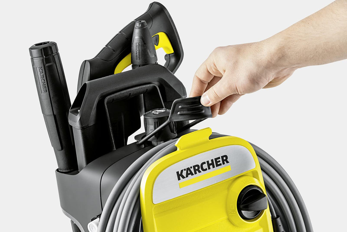 Kärcher Hidrolimpiadora K 7 Compact, presión: máx.180 bar, caudal: 600l/h, rendimiento superficie: 60m²/h, filtro agua, peso: 16kg, manguera alta presión y pistola, boquilla turbo, lanza pulverizadora