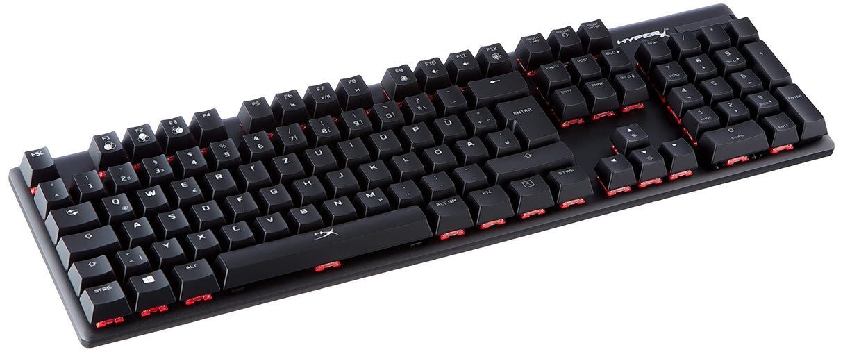 HyperX Alloy Origins Teclado USB QWERTZ Alemán Negro Alloy Origins, Estándar, USB, Teclado mecánico, QWERTZ, LED RGB, Negro
