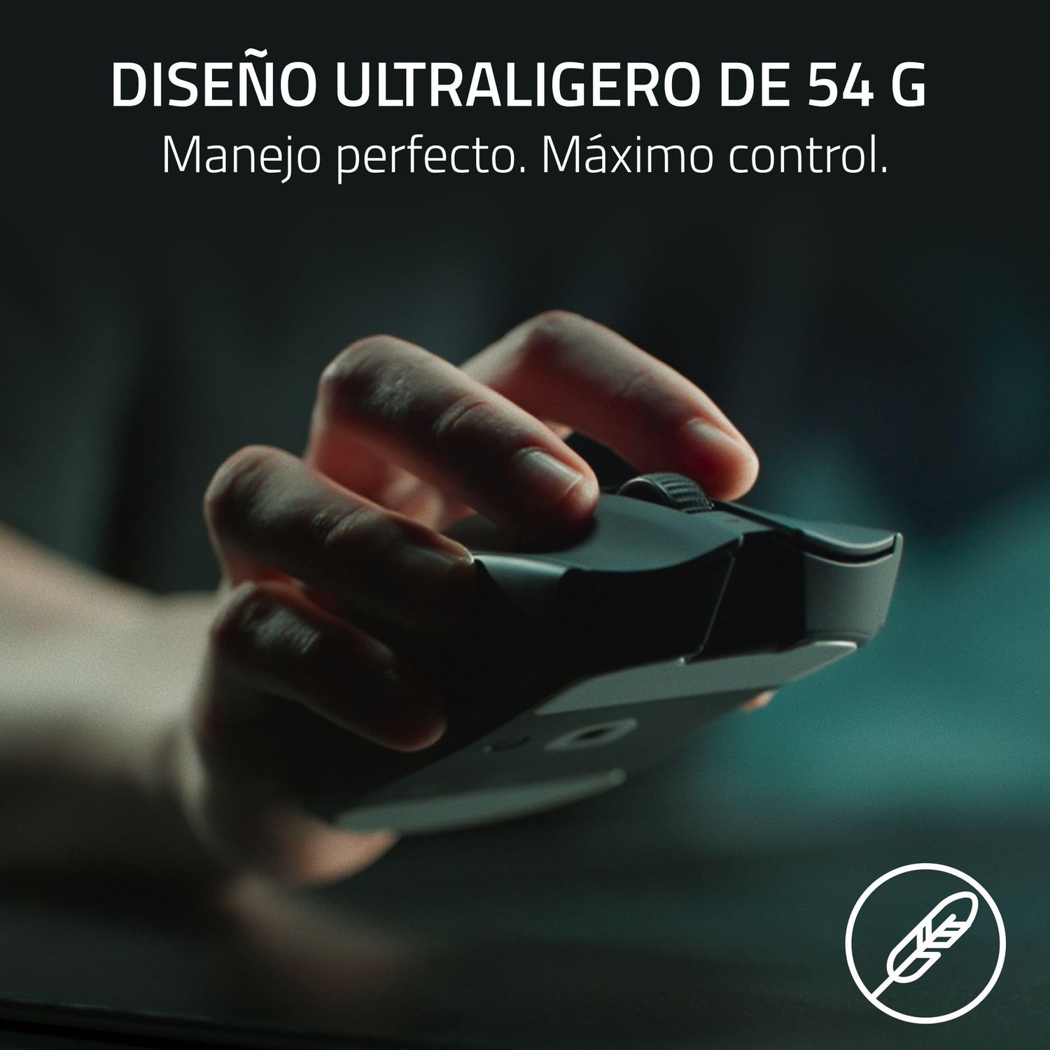 Razer Viper V3 Pro - Ratón inalámbrico Ultraligero Esports Gaming (8K Hz HyperPolling, diseño Ligero de 54g, Sensor Focus Pro 35K dpi, HyperSpeed Wireless, 95 Horas de duración) Negro