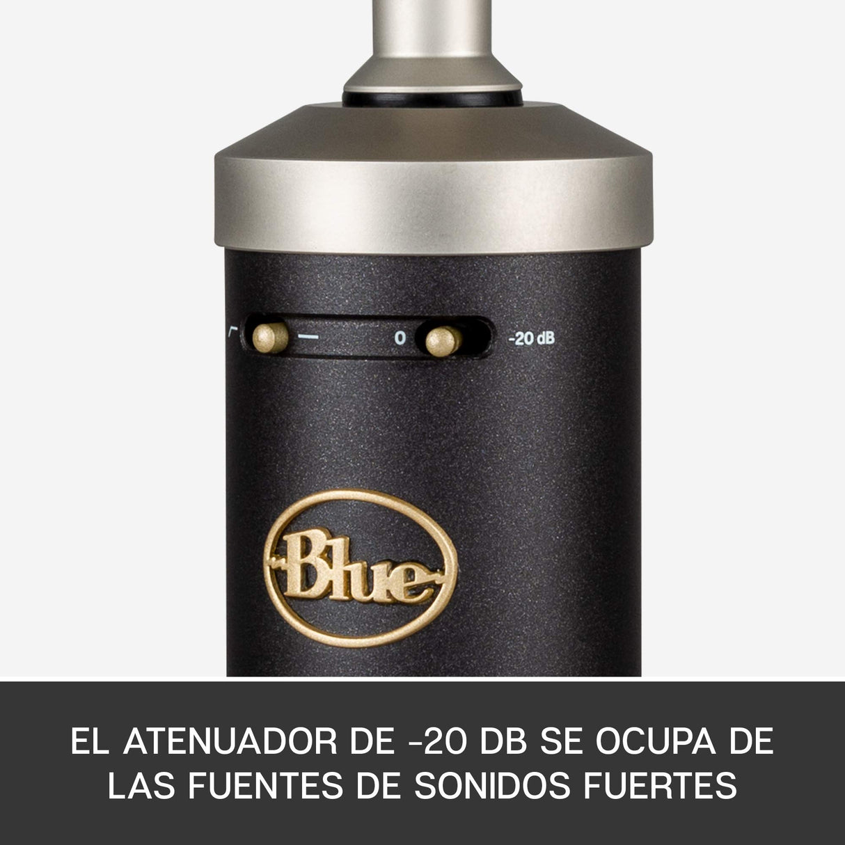 Blue Baby Bottle SL XLR Micrófono condensador para grabación y transmisión, Cápsula cardioide de gran diafragma, Soporte de amortiguador de choque y Estuche protector - Negro