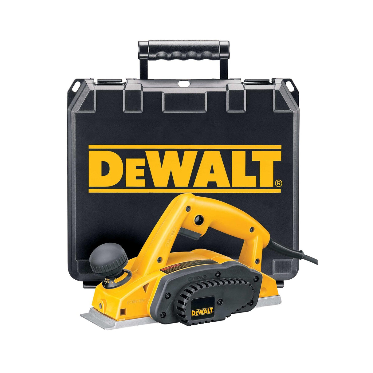DeWalt DW680 K-QS cepilladora en la maleta, 600 W, amarillo/negro, 2,5 mm