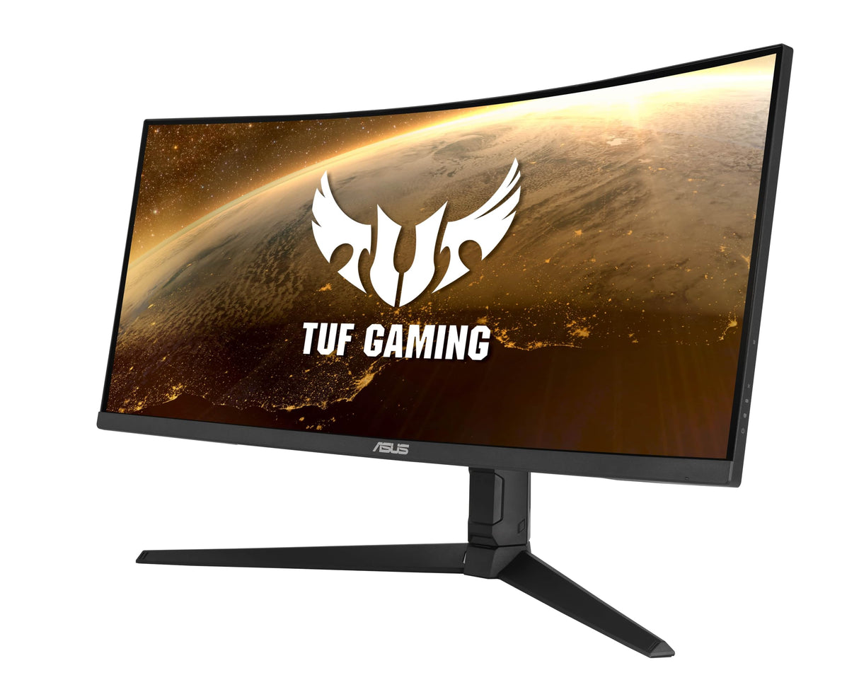 ASUS Monitor Gaming TUF Gaming VG34VQL1B: 34 Pulgadas, WQHD (3440x1440), 165 Hz (más de 144 Hz), Extreme Low Motion Blur, FreeSync Premium, 1ms (MPRT), Curvo, DisplayHDR 400