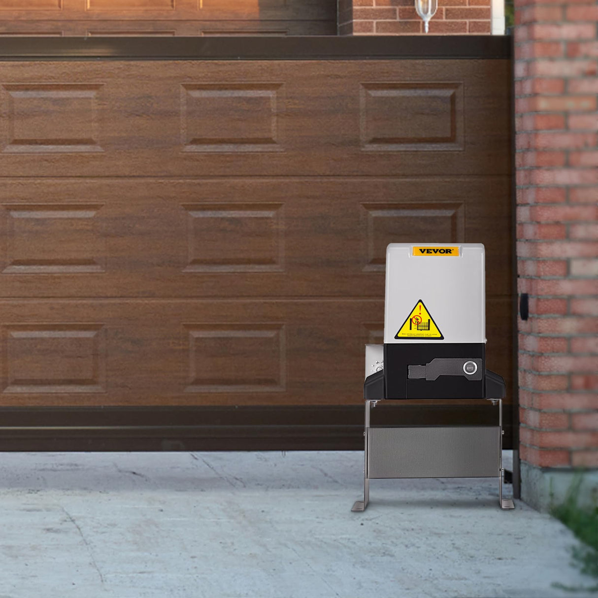 VEVOR Abridor de Puerta Corredera 817 kg con 2 Controles Remotos Kit de Hardware para Operador de Puerta para Seguridad Velocidad de Desplazamiento 13 m/Min Motor Eléctrico para Puerta Corredera