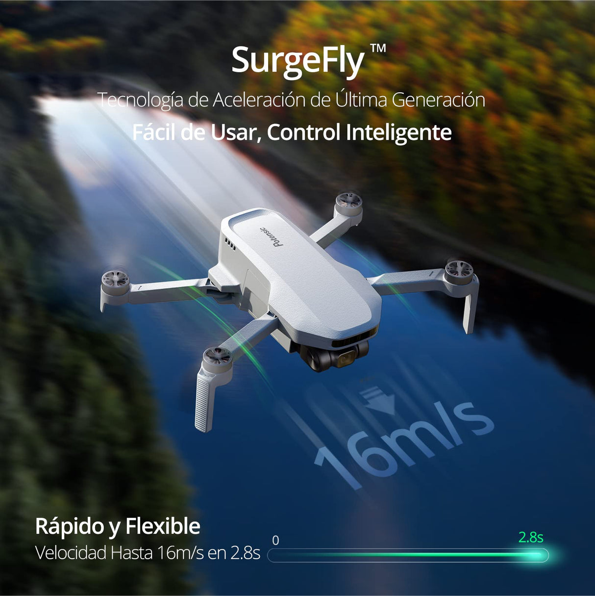 Potensic ATOM SE Combo GPS Drone con Cรกmara 4K, 62 Mins de Vuelo, Menos de 249g, EIS, Max 4KM Transmisiรณn, Velocidad Max 16m/s, Tecnologรญa ShakeVanish, FPV con Auto-Retorno para Adulto, C0