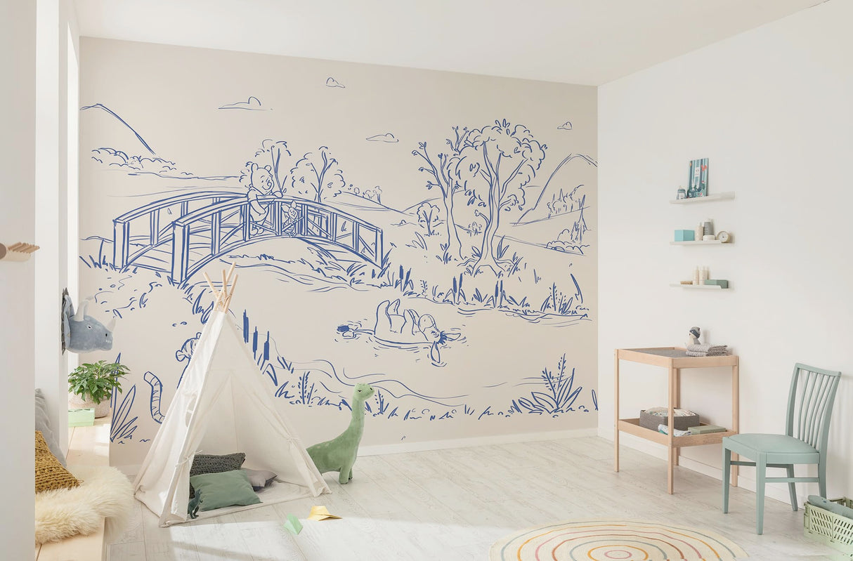 Komar WTD - Papel pintado fotográfico (350 x 250 cm), diseño de Winnie the Pooh de Disney
