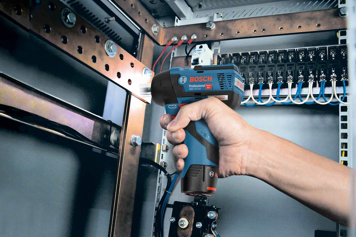 Bosch Professional GDS 12V-115 - Atornillador de impacto a batería (sin batería, 12V, 115 Nm, en L-BOXX)